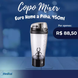 Copo Mixer - Euro Home a Pilha, 450 ml