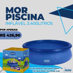 Mor Piscina Inflável 3.400 L