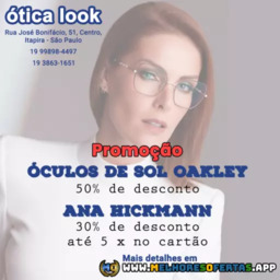 Promoção Óculos de Sol Oakley e Ana Hickmann