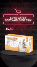 Luva Latex  Soft+AID C/Pó