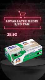 Luva latex Medix S/Pó